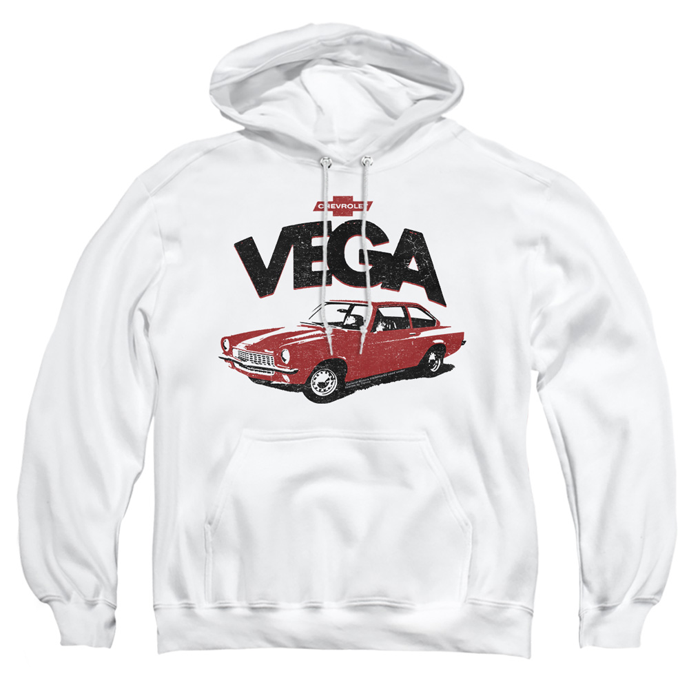 CHV203-AFTH-4 Chevrolet Rough Vega Adult Pullover Hoodie, White - Extra Large