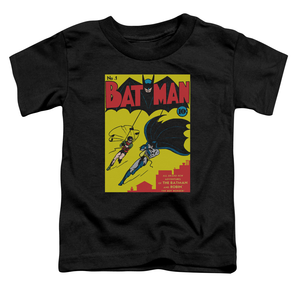 BM2706-TT-2 Batman First Toddler Short Sleeve T-Shirt, Black - Medium 3T