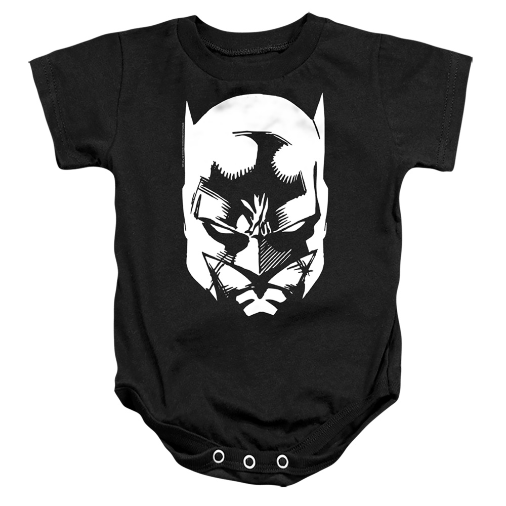BM3426-SS-2 Batman Lines Infant Snapsuit, Black - Medium - 12 Month