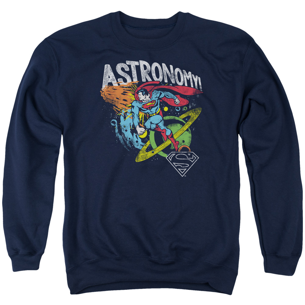 DCO752-AS-2 DC Astronomy Adult Crewneck Sweatshirt, Navy - Medium