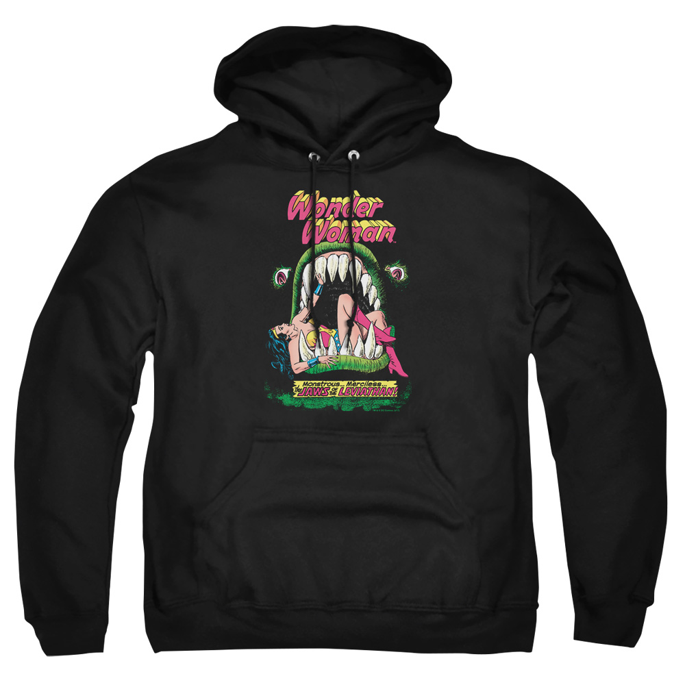 DCO369-AFTH-8 DC Jaws Adult Pullover Hoodie, Black - 5X