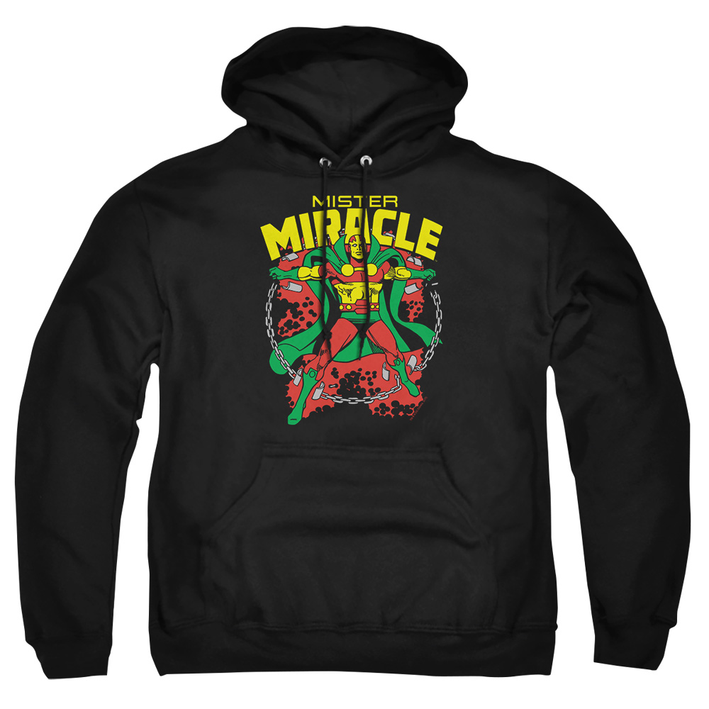 DCO320-AFTH-1 DC Mr Miracle Adult Pullover Hoodie, Black - Small