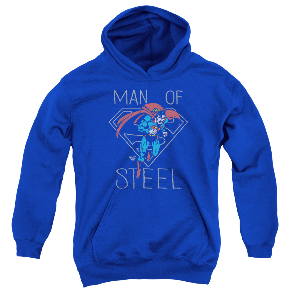 DCO751B-YFTH-2 DC Hardened Heart Youth Hooded Sweatshirt, Royal - Medium