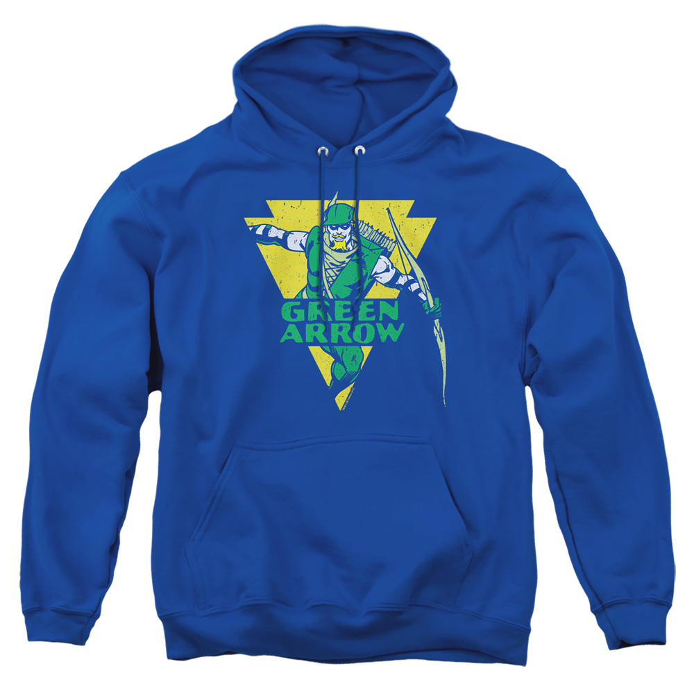 DCO840-AFTH-6 DC Distressed Arrow Adult Pullover Hoodie, Royal - 3X