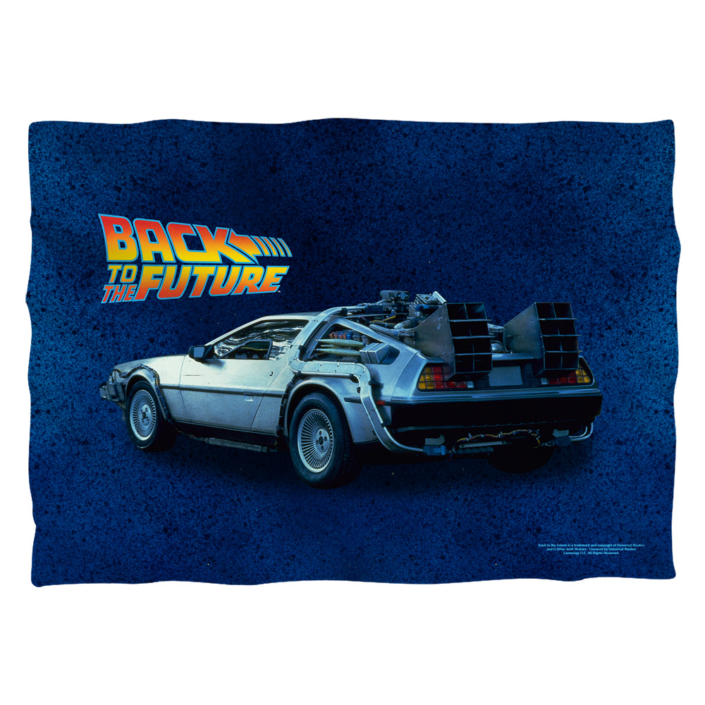 UNI804-PLO1-0 Back to the Future Delorean Pillow Case, White - 20 x 28 in.