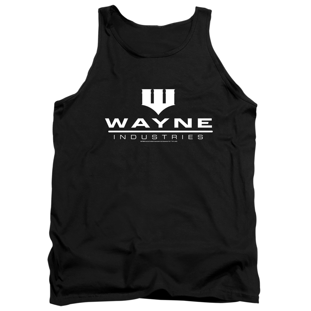 BM3570-TK-2 Batman Wayne Industries Black Adult Tank Top, Black - Medium