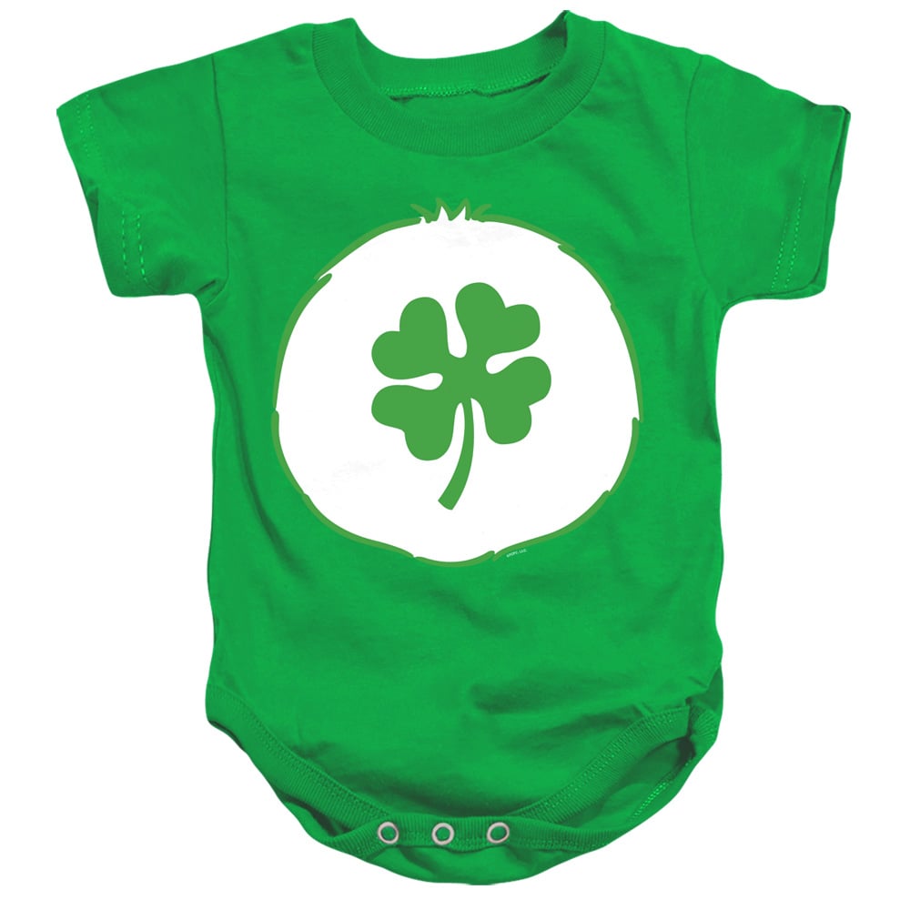CBR232-SS-4 Care Bears Good Luck Belly Infant Snapsuit, Kelly Green - Extra Large - 24 Month