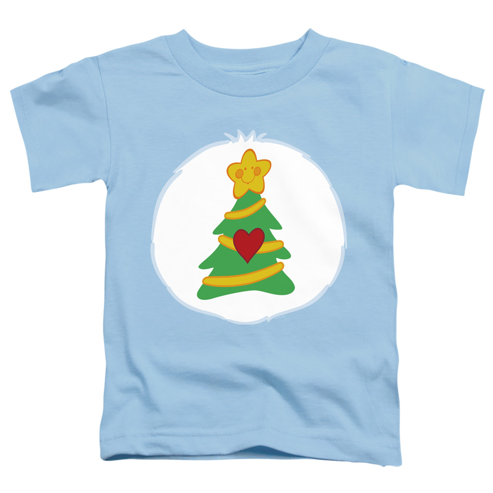 CBR10025-TT-2 Care Bears Christmas Wishes Belly Toddler Short Sleeve T-Shirt, Light Blue - Medium 3T