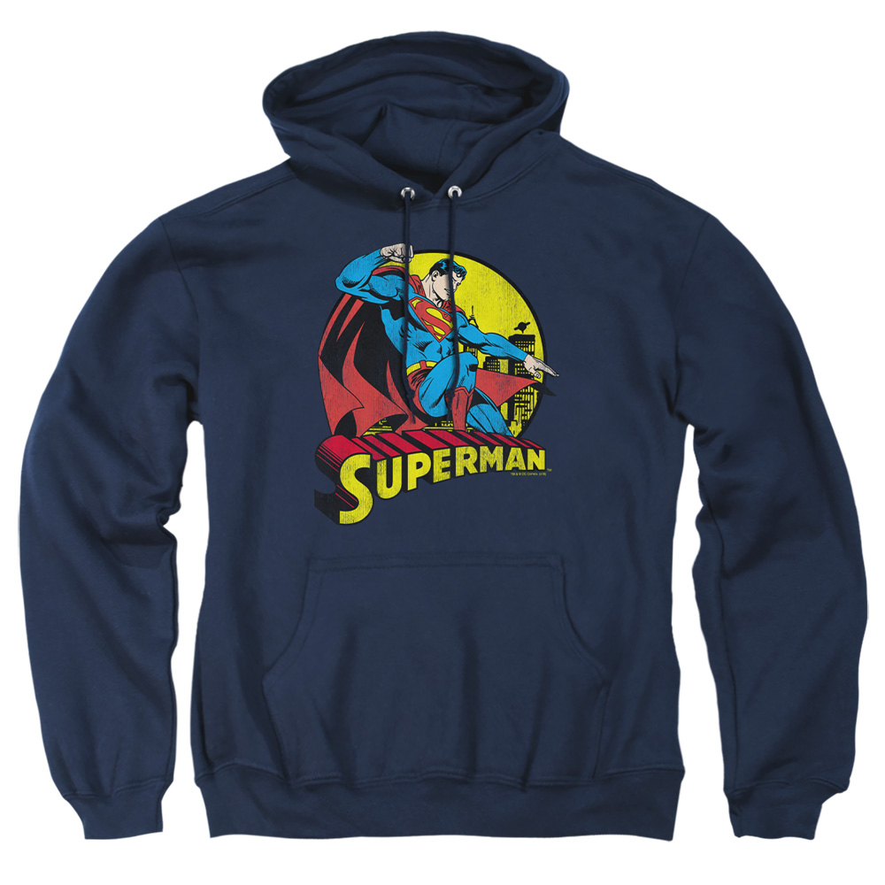 DCO265-AFTH-2 DC Big Blue Adult Pullover Hoodie, Navy - Medium