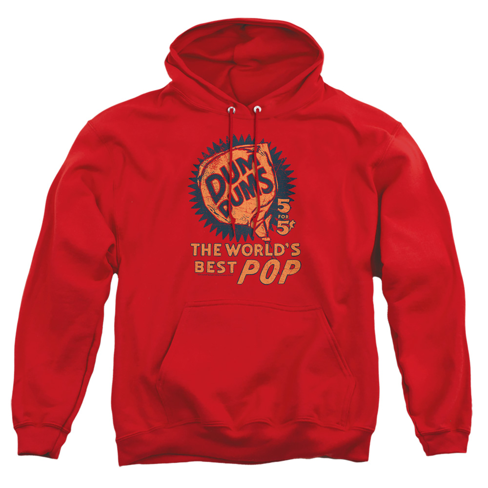 DUM117-AFTH-6 Dum Dum 5 for 5 Adult Pullover Hoodie, Red - 3X