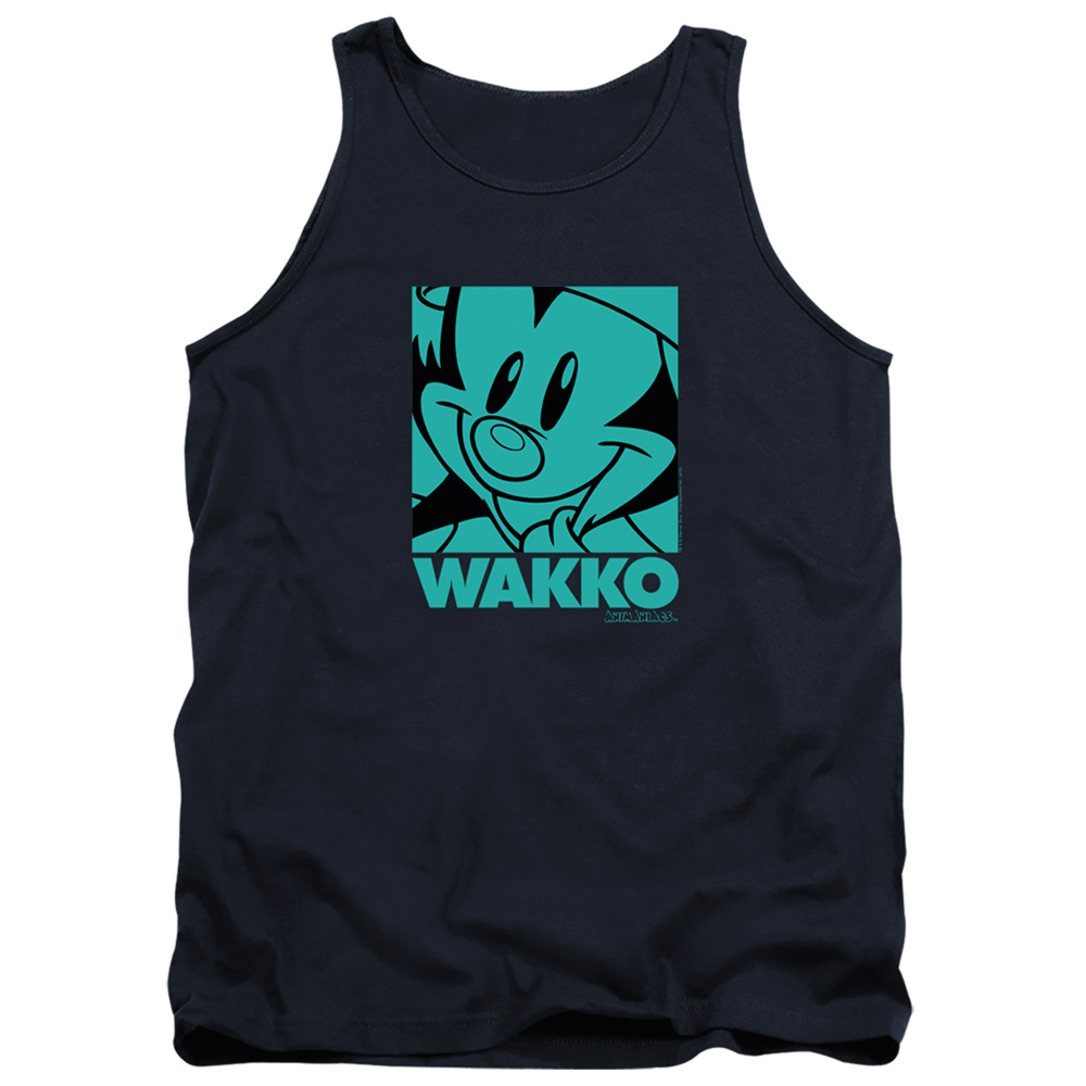 WBT786-TK-2 Animaniacs Pop Wakko Adult Tank Top, Navy - Medium