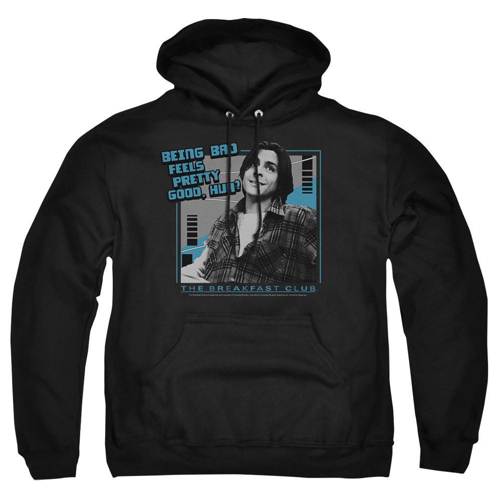 UNI369-AFTH-7 Breakfast Club Bad Adult Pullover Hoodie, Black - 4X