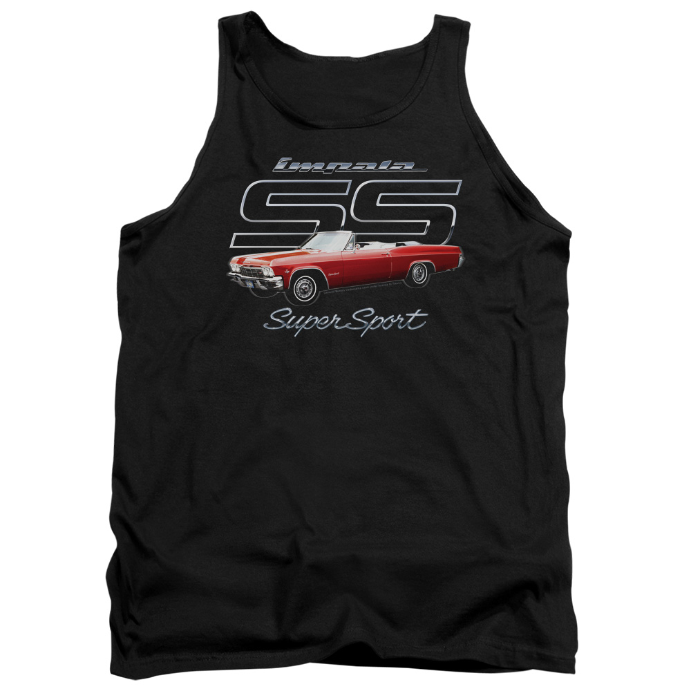 CHV191-TK-1 Chevrolet Impala SS Adult Tank Top, Black - Small