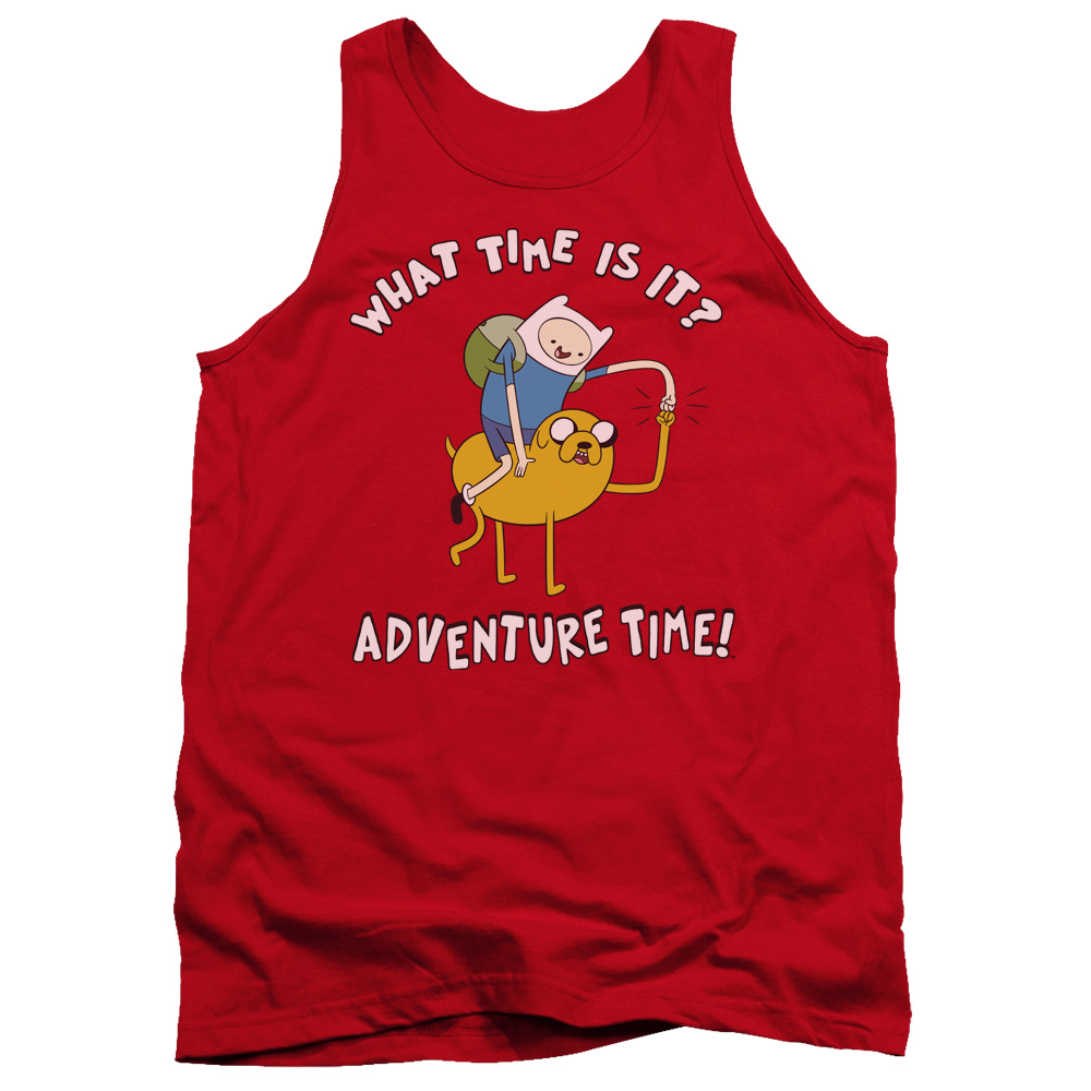 CN285-TK-4 Adventure Time Ride Bump Adult Tank Top, Red - Extra Large