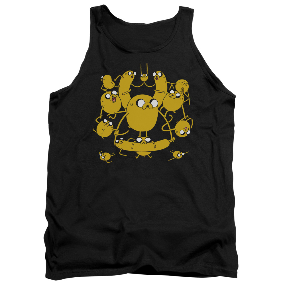 CN176-TK-2 Adventure Time Jakes Adult Tank Top, Black - Medium