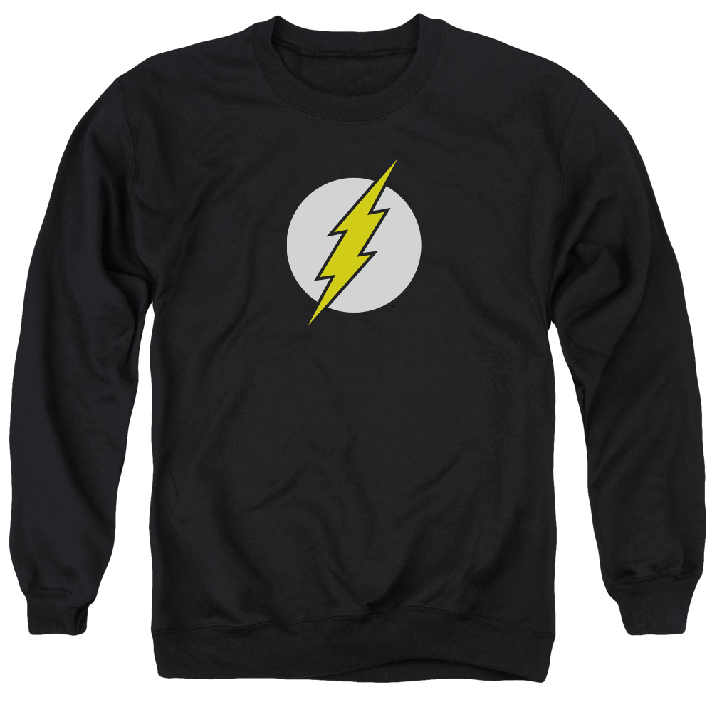 DCO263H-AS-5 DC Flash Flash Logo Adult Crewneck Sweatshirt, Black - 2X