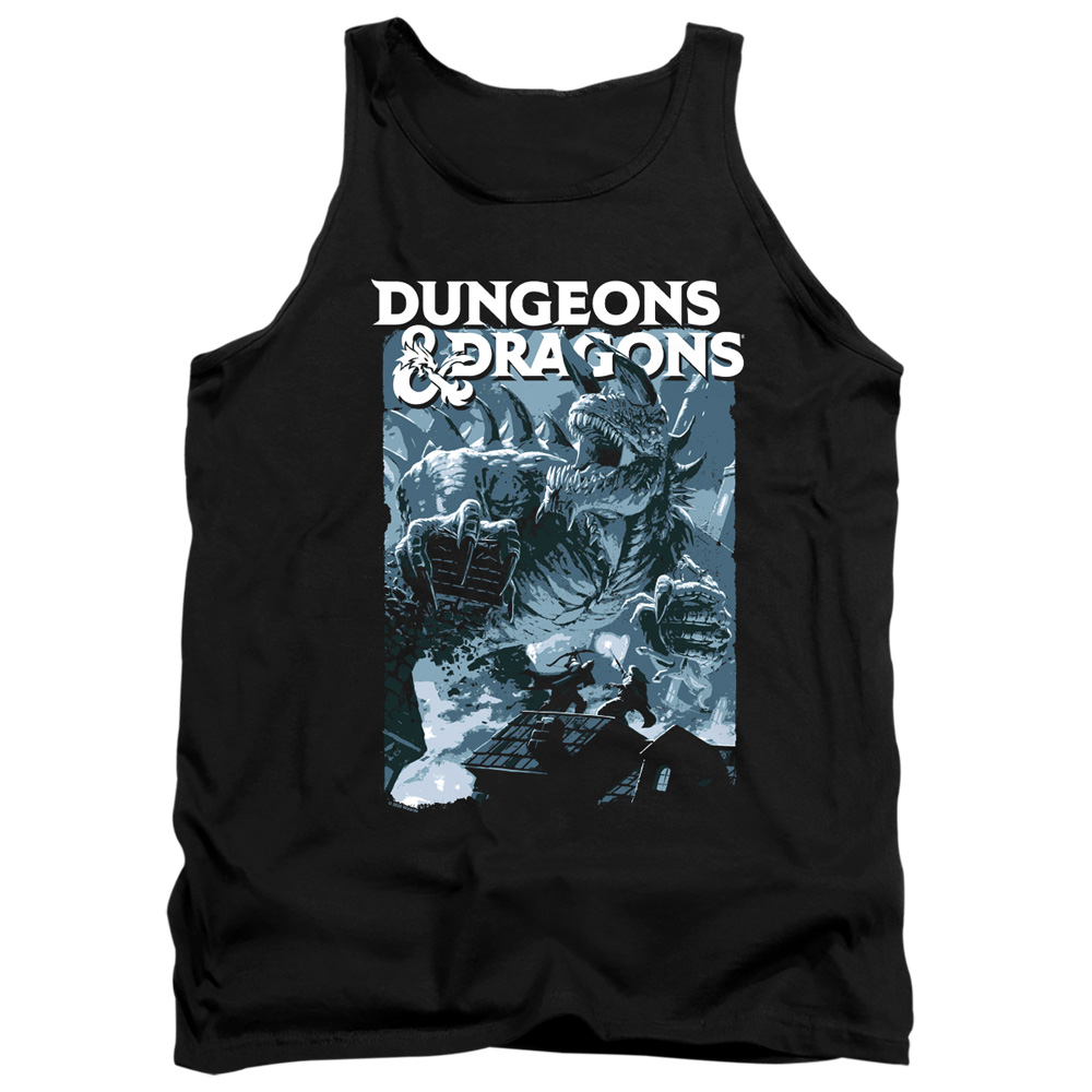 HBRO623-TK-2 Dungeons & Dragons Tarrasque Adult Tank Top, Black - Medium