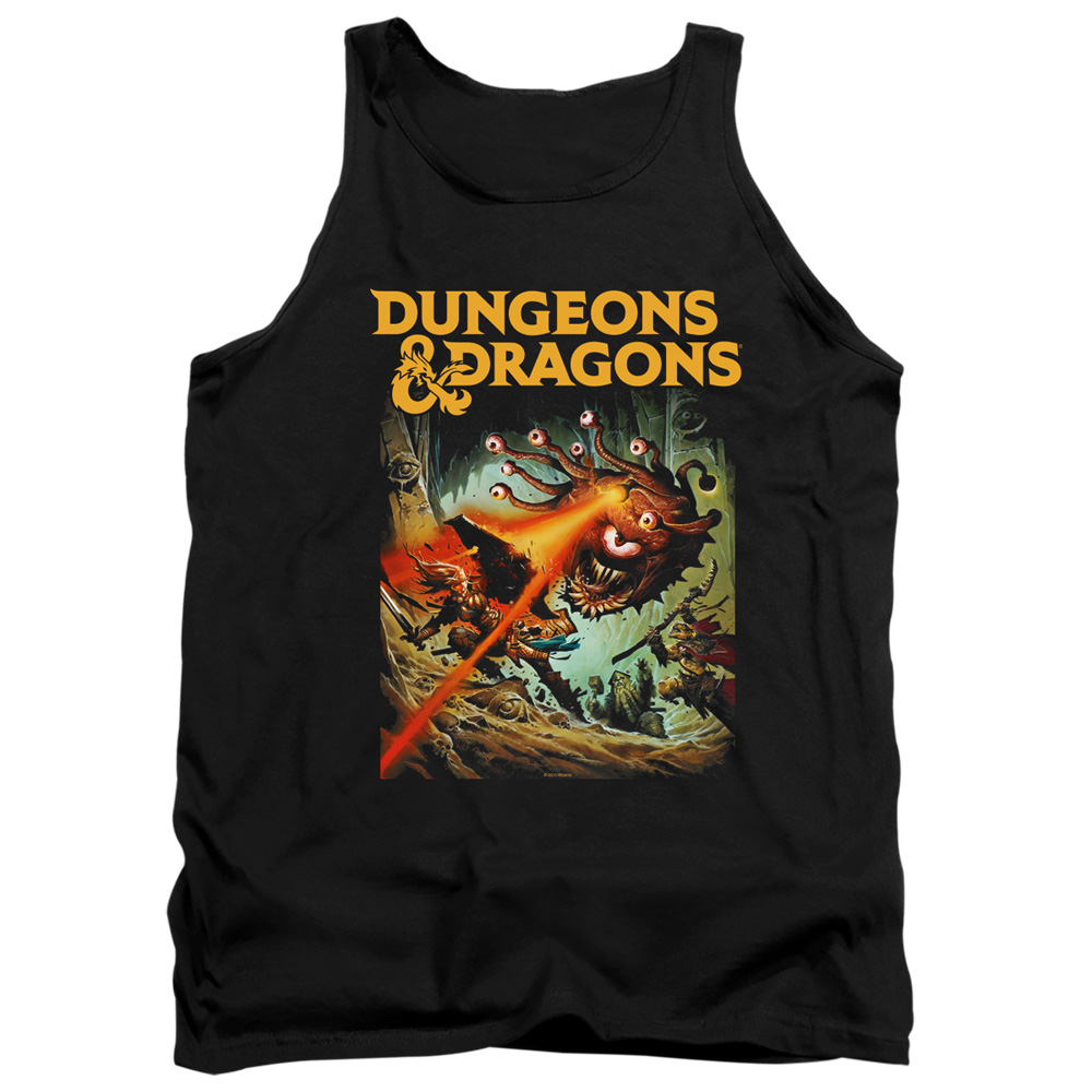 HBRO638-TK-2 Dungeons & Dragons Beholder Strike Adult Tank Top, Black - Medium