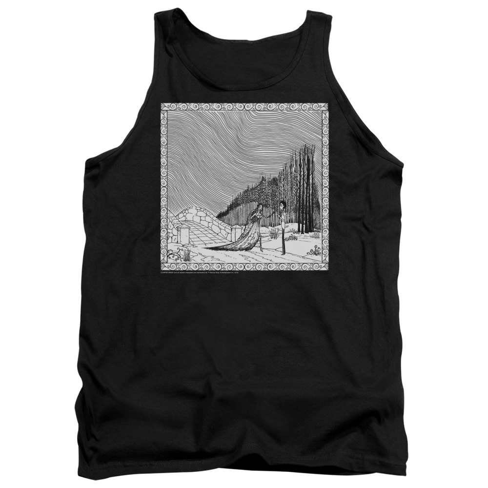 WBM729B-TK-5 Corpse Bride My Darling Adult Tank Top, Black - 2X