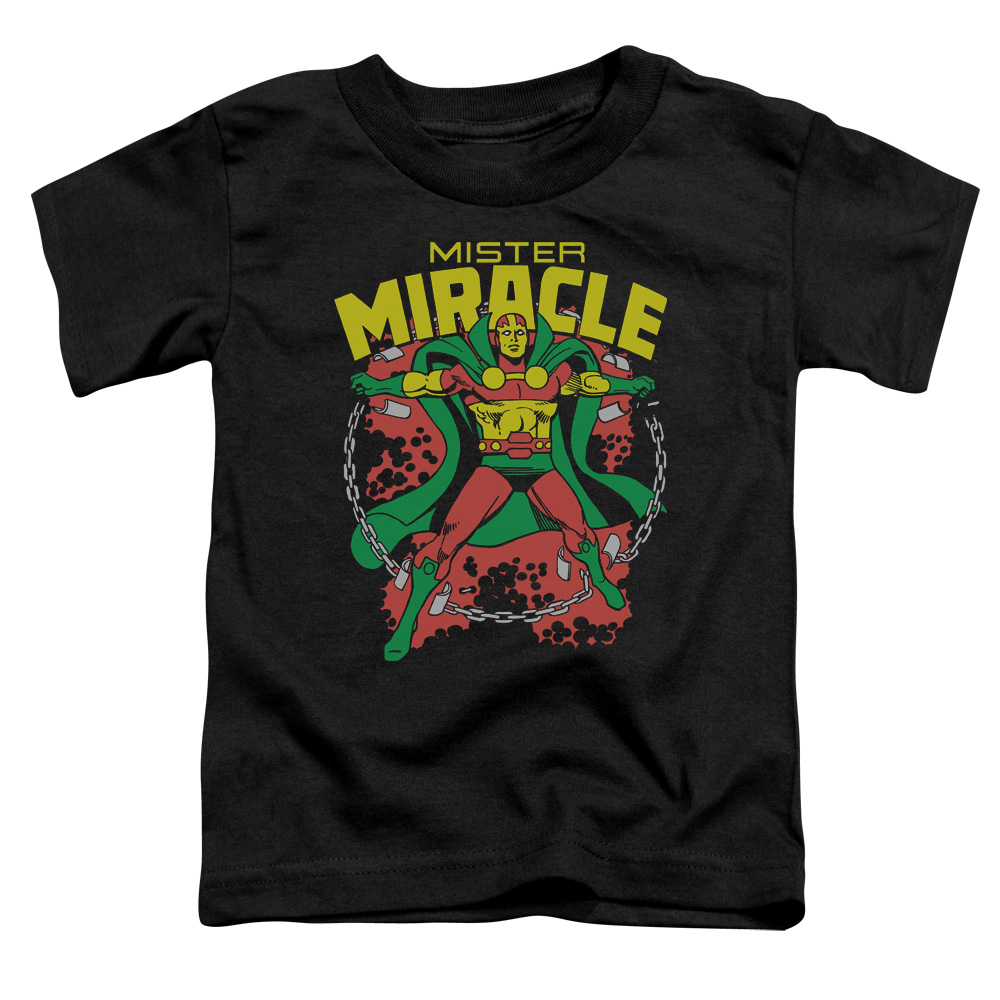 DCO320-TT-2 DC Mr Miracle Toddler Short Sleeve T-Shirt, Black - Medium 3T
