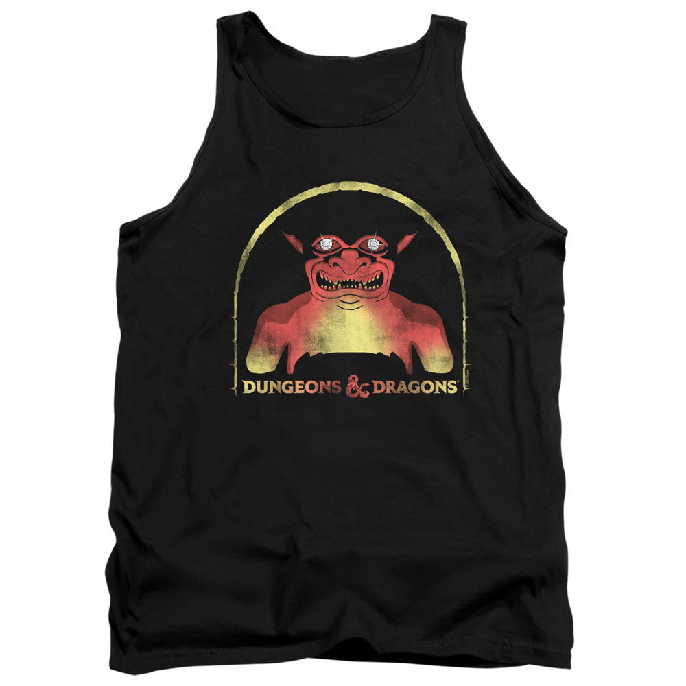 HBRO686-TK-4 Dungeons & Dragons Old School Adult Tank Top, Black - Extra Large