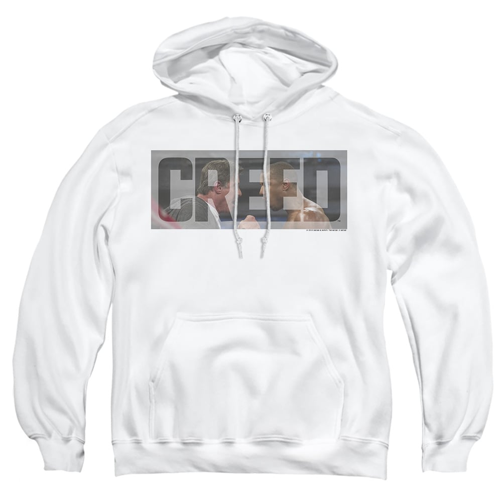 MGM264-AFTH-3 Creed Pep Talk Adult Pullover Hoodie, White - Large