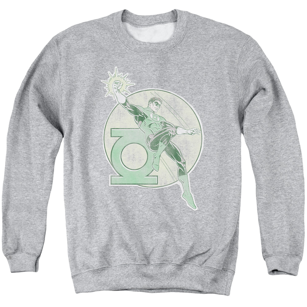 DCO603-AS-6 DCO Retro Lantern Iron On Adult Crewneck Sweatshirt, Athletic Heather - 3X