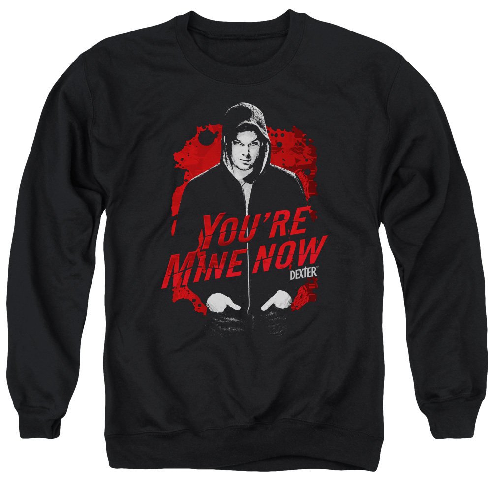 SHO306-AS-2 Dexter Dark Passenger Adult Crewneck Sweatshirt, Black - Medium