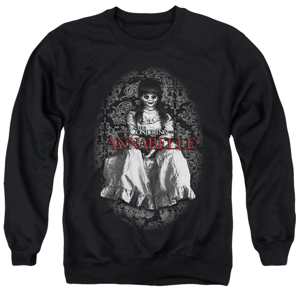 WBM910-AS-2 Annabelle Adult Crewneck Sweatshirt, Black - Medium