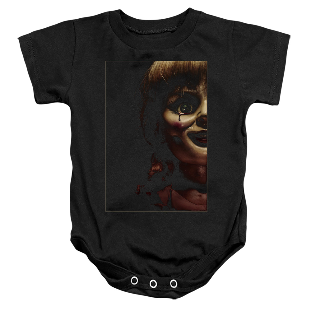 WBM917-SS-2 Annabelle Doll Tear Infant Snapsuit, Black - Medium - 12 Month