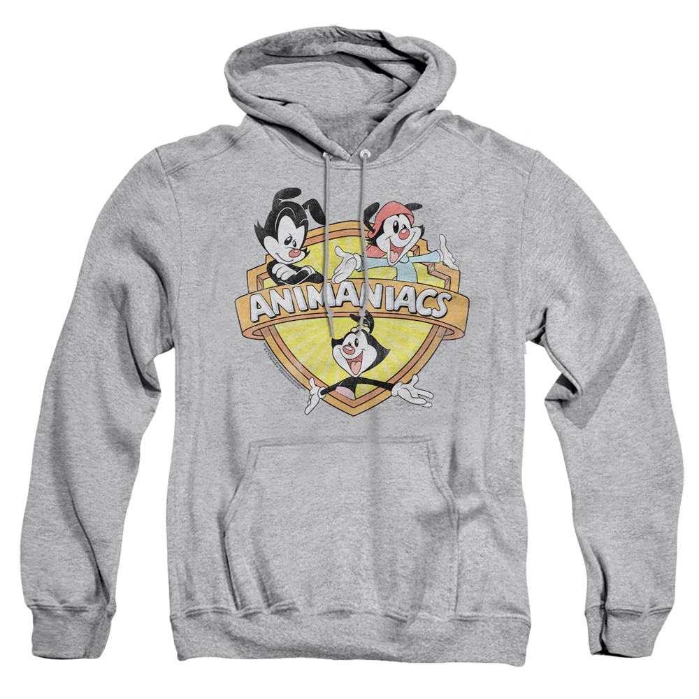 WBT788-AFTH-5 Animaniacs Shielded Adult Pullover Hoodie, Athletic Heather - 2X