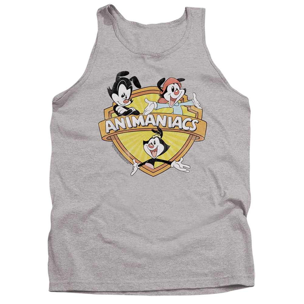 WBT788-TK-2 Animaniacs Shielded Adult Tank Top, Athletic Heather - Medium