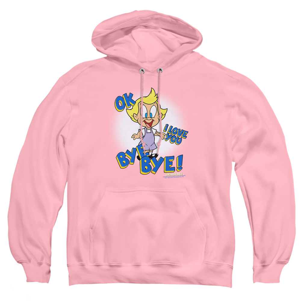 WBT986-AFTH-4 Animaniacs Mindy Adult Pullover Hoodie, Pink - Extra Large