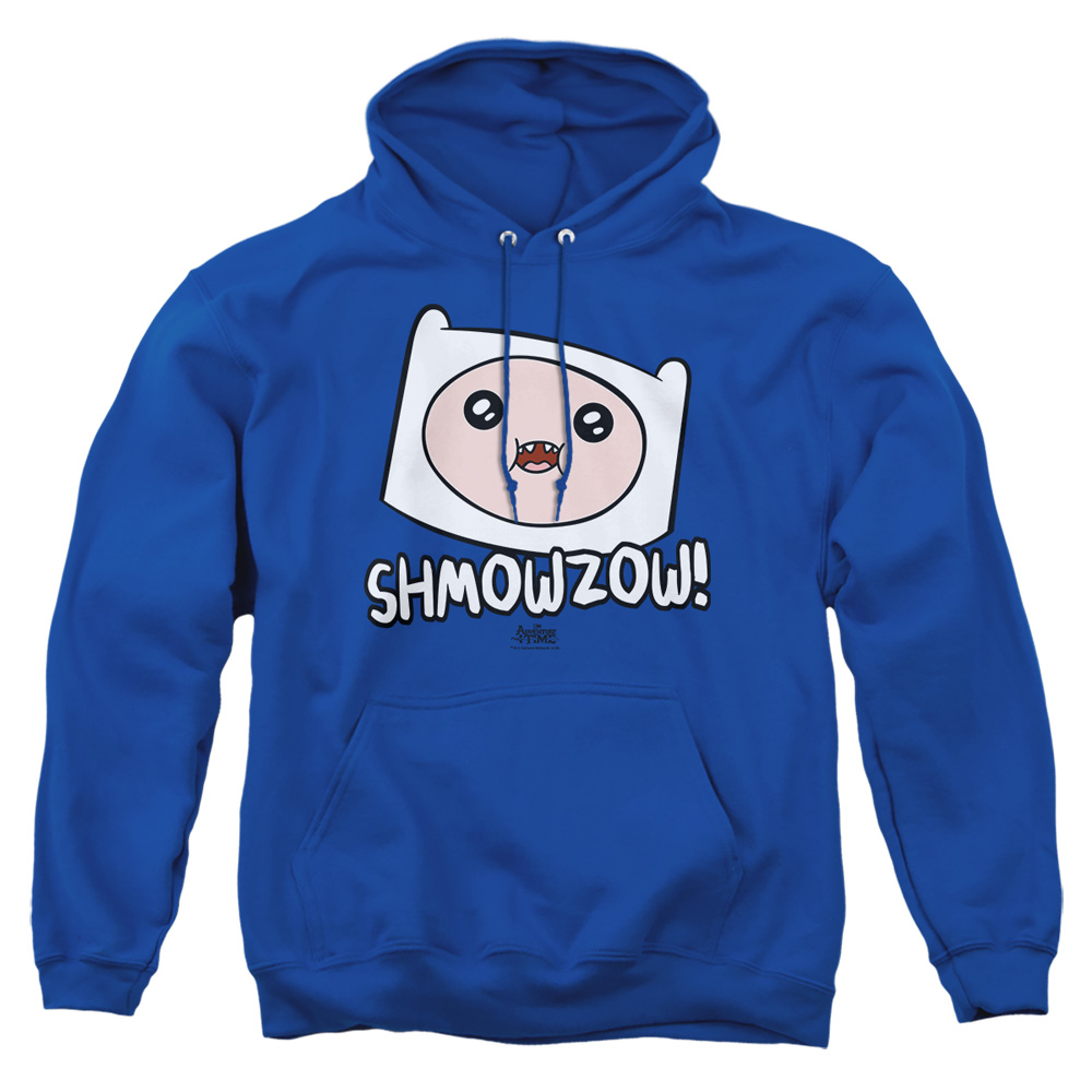 CN150-AFTH-2 Adventure Time Shmowzow Adult Pullover Hoodie, Royal - Medium
