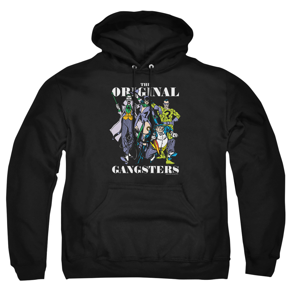 DCO821-AFTH-7 DC Original Gangsters Adult Pullover Hoodie, Black - 4X