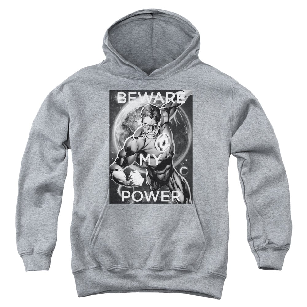 DCO828B-YFTH-4 DC Power Youth Hooded Sweatshirt, Athletic Heather - Extra Large
