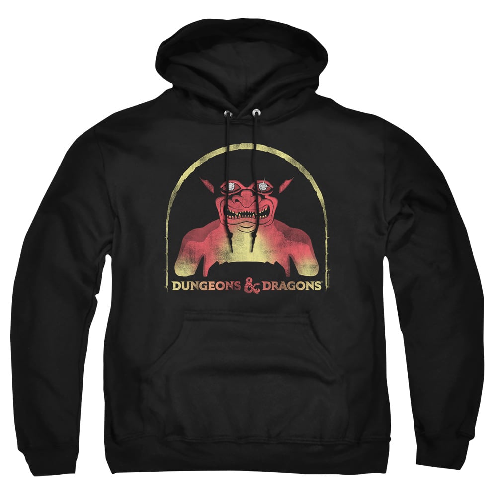 HBRO686-AFTH-4 Dungeons & Dragons Old School Adult Pullover Hoodie, Black - Extra Large