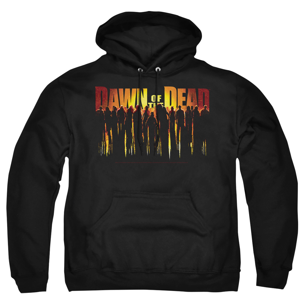 UNI136-AFTH-2 Dawn of the Dead Walking Dead Adult Pullover Hoodie, Black - Medium