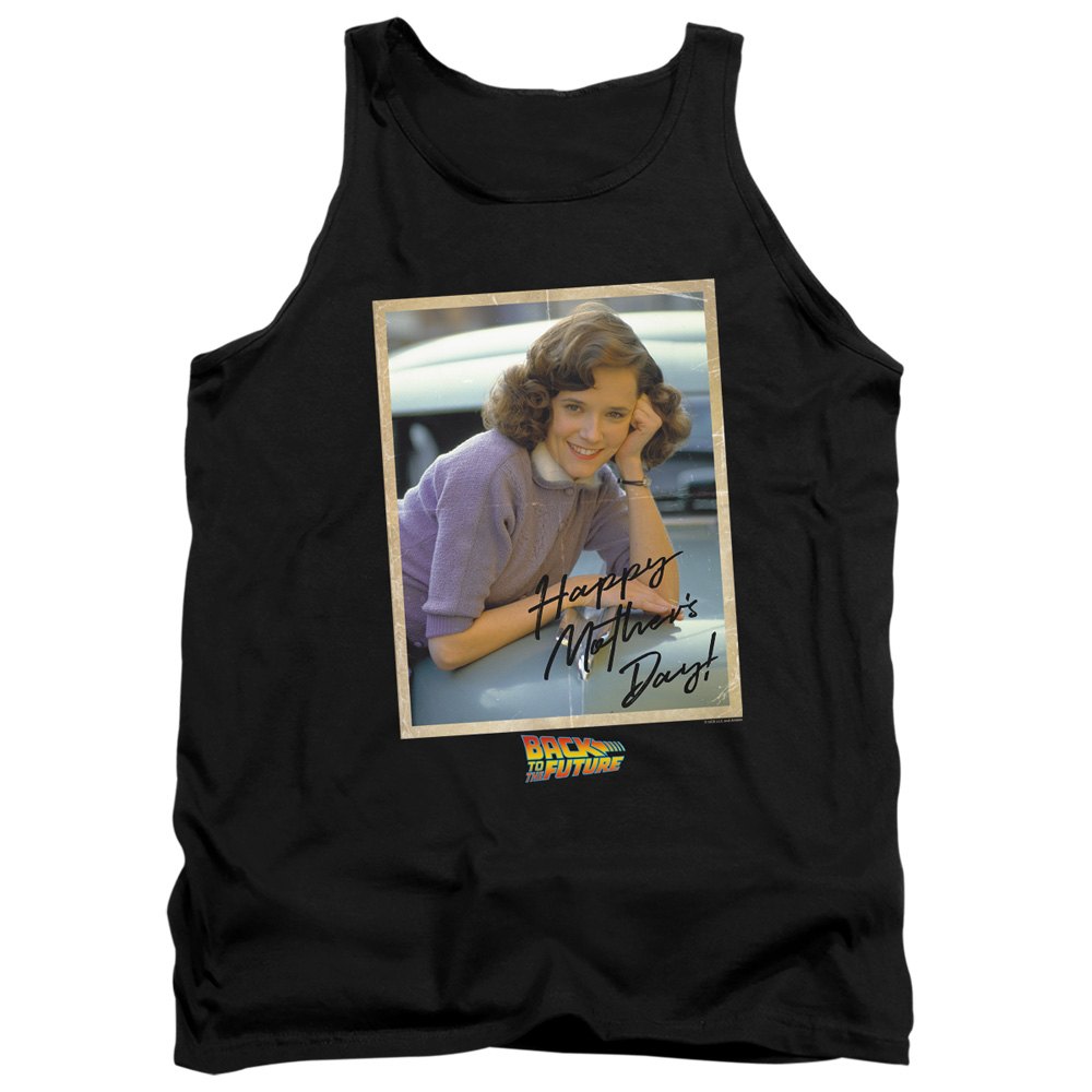 UNI2231-TK-3 Back to the Future Bttf Mothers Day Adult Tank Top, Black - Large