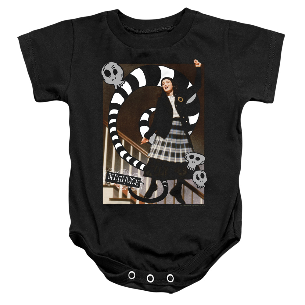WBM918-SS-2 Beetlejuice Shake Infant Snapsuit, Black - Medium - 12 Month