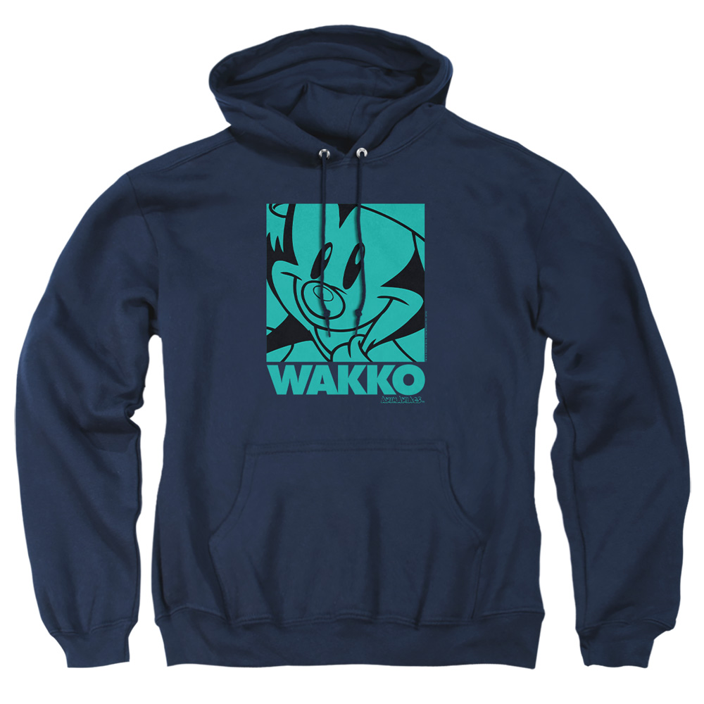 WBT786-AFTH-1 Animaniacs Pop Wakko Adult Pullover Hoodie, Navy - Small