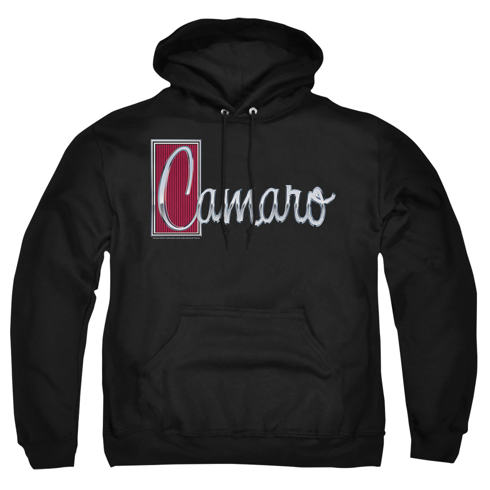 CHV145-AFTH-1 Chevrolet Chrome Script Adult Pullover Hoodie, Black - Small