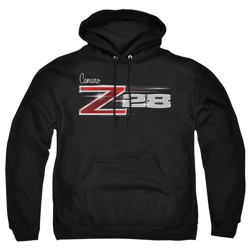 CHV146-AFTH-2 Chevrolet Z28 Logo Adult Pullover Hoodie, Black - Medium