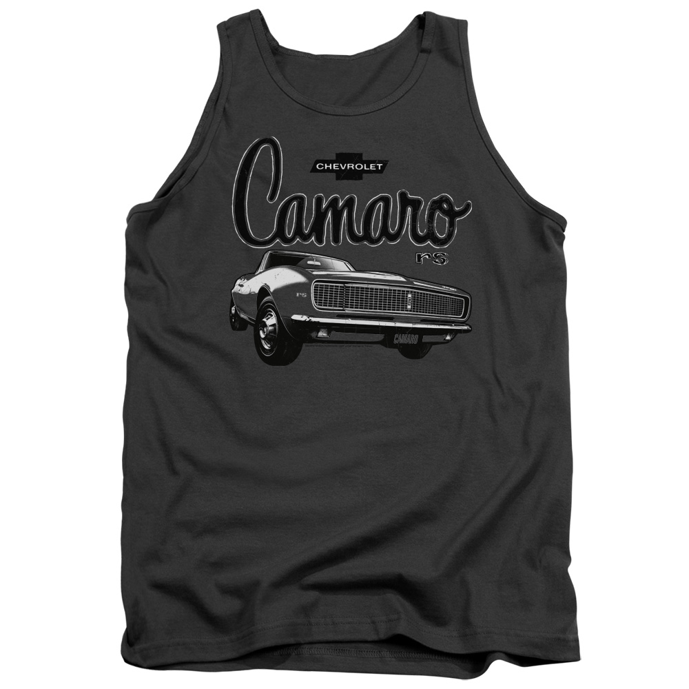 CHV152-TK-1 Chevrolet Script Car Adult Tank Top, Charcoal - Small