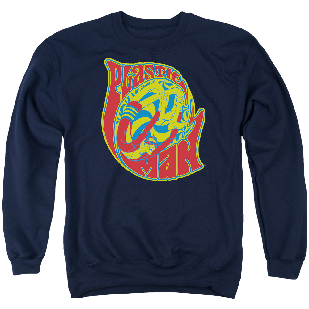 DCO156-AS-1 DC How I Roll Adult Crewneck Sweatshirt, Navy - Small