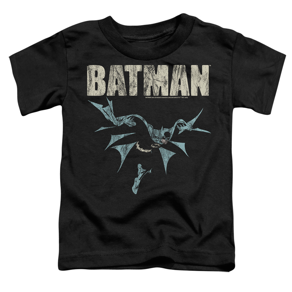 BM3425-TT-2 Batman Glide Toddler Short Sleeve T-Shirt, Black - Medium 3T