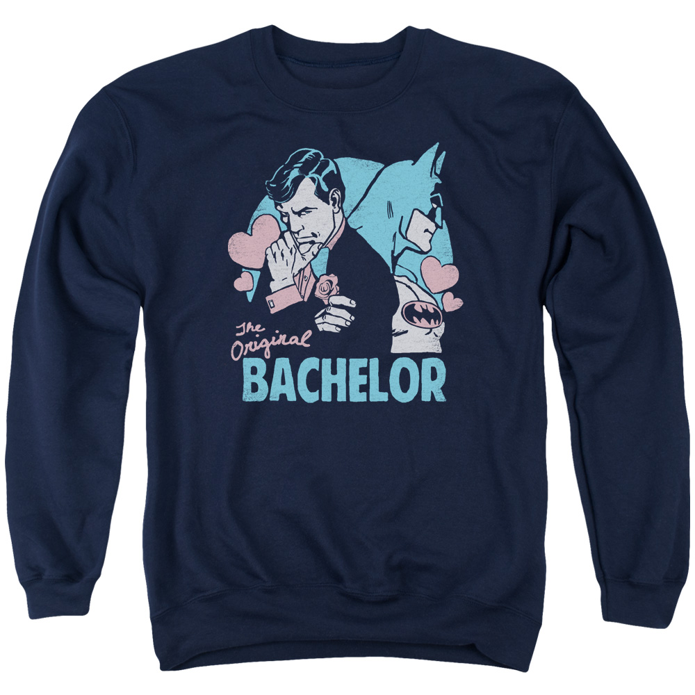 DCO648-AS-3 DC Bachelor Adult Crewneck Sweatshirt, Navy - Large