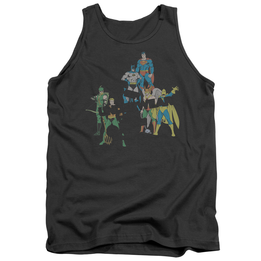 DCO419-TK-4 DC Underwear Adult Tank Top, Charcoal - Extra Large