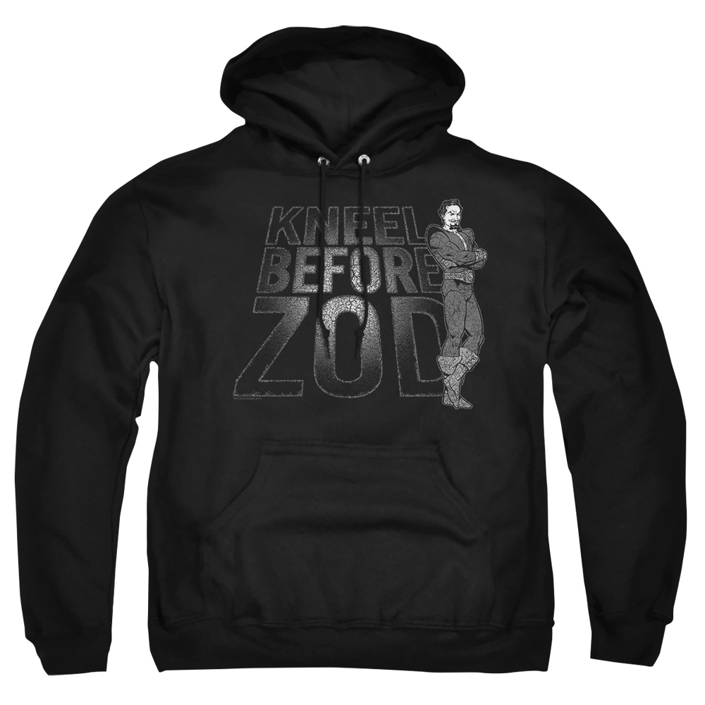 DCO719-AFTH-8 DC Kneel Zod Adult Pullover Hoodie, Black - 5X