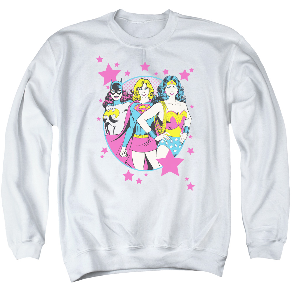 DCO450B-AS-2 DC We Are Superior Adult Crewneck Sweatshirt, White - Medium